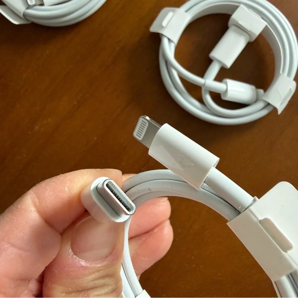 Three brand new Apple Lightning to USB C Charging Cables